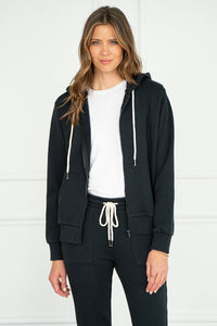 LEX FRENCH TERRY ZIP UP-BK