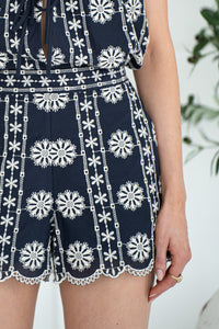 RHODE EMBROIDERED SHORTS-NA