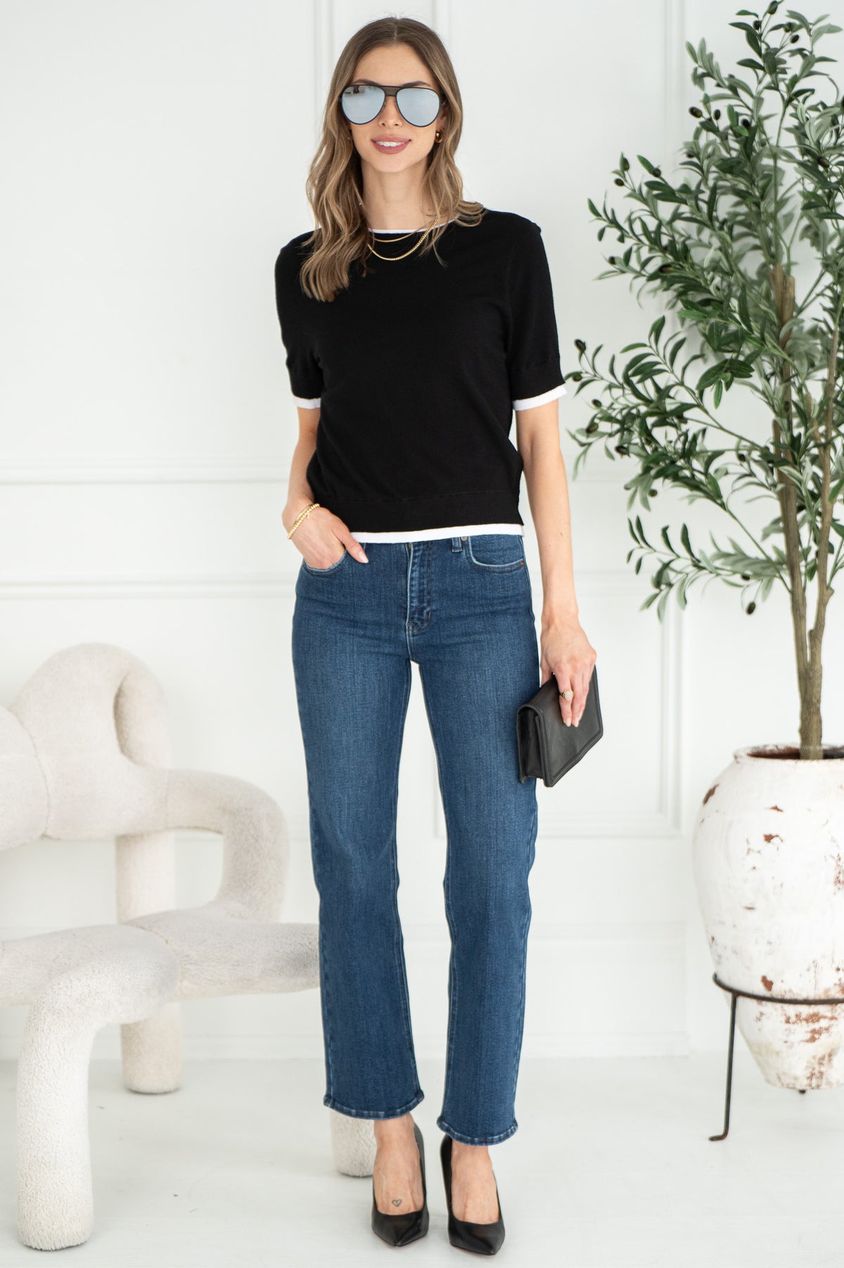 ASTRID LAYERED KNIT TEE