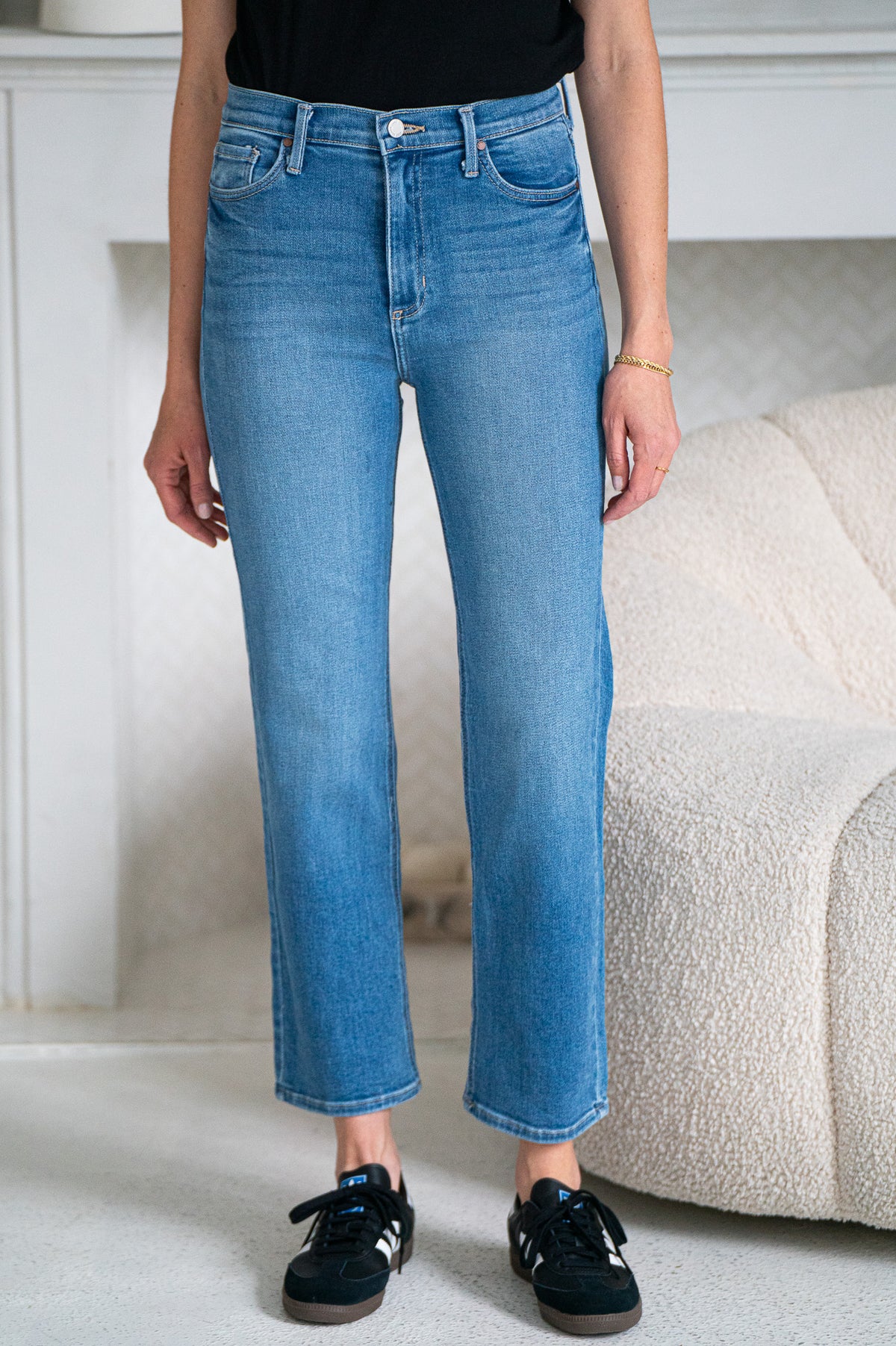 POLY STRAIGHT LEG JEANS-MB