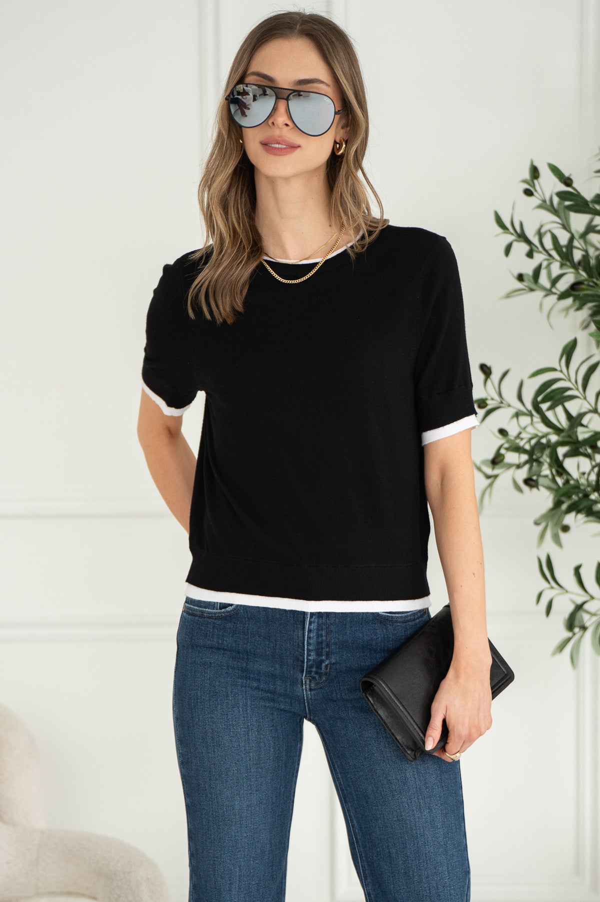 ASTRID LAYERED KNIT TEE