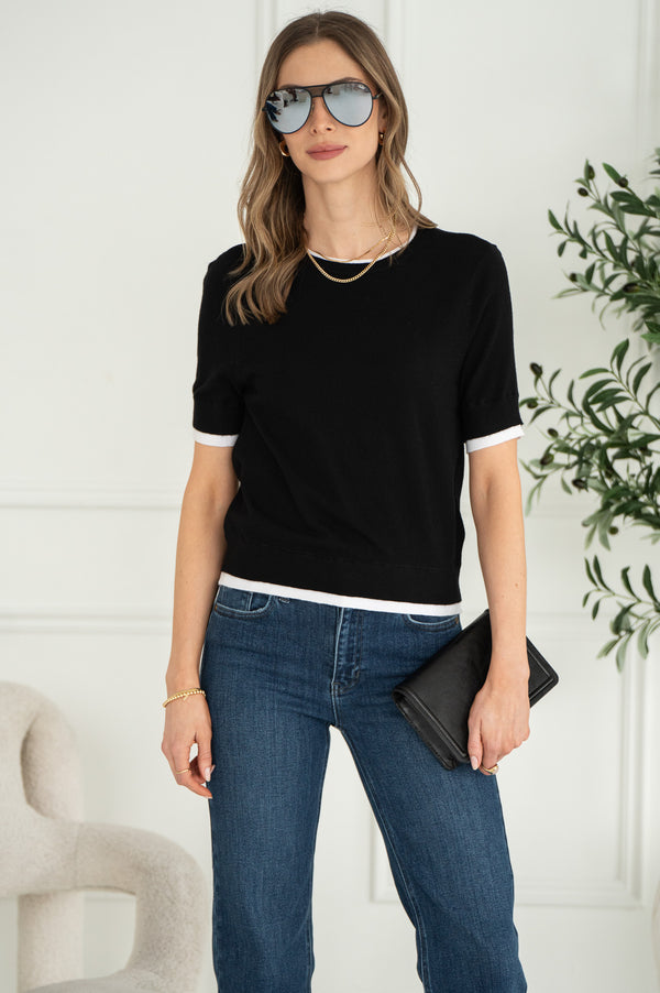 ASTRID LAYERED KNIT TEE