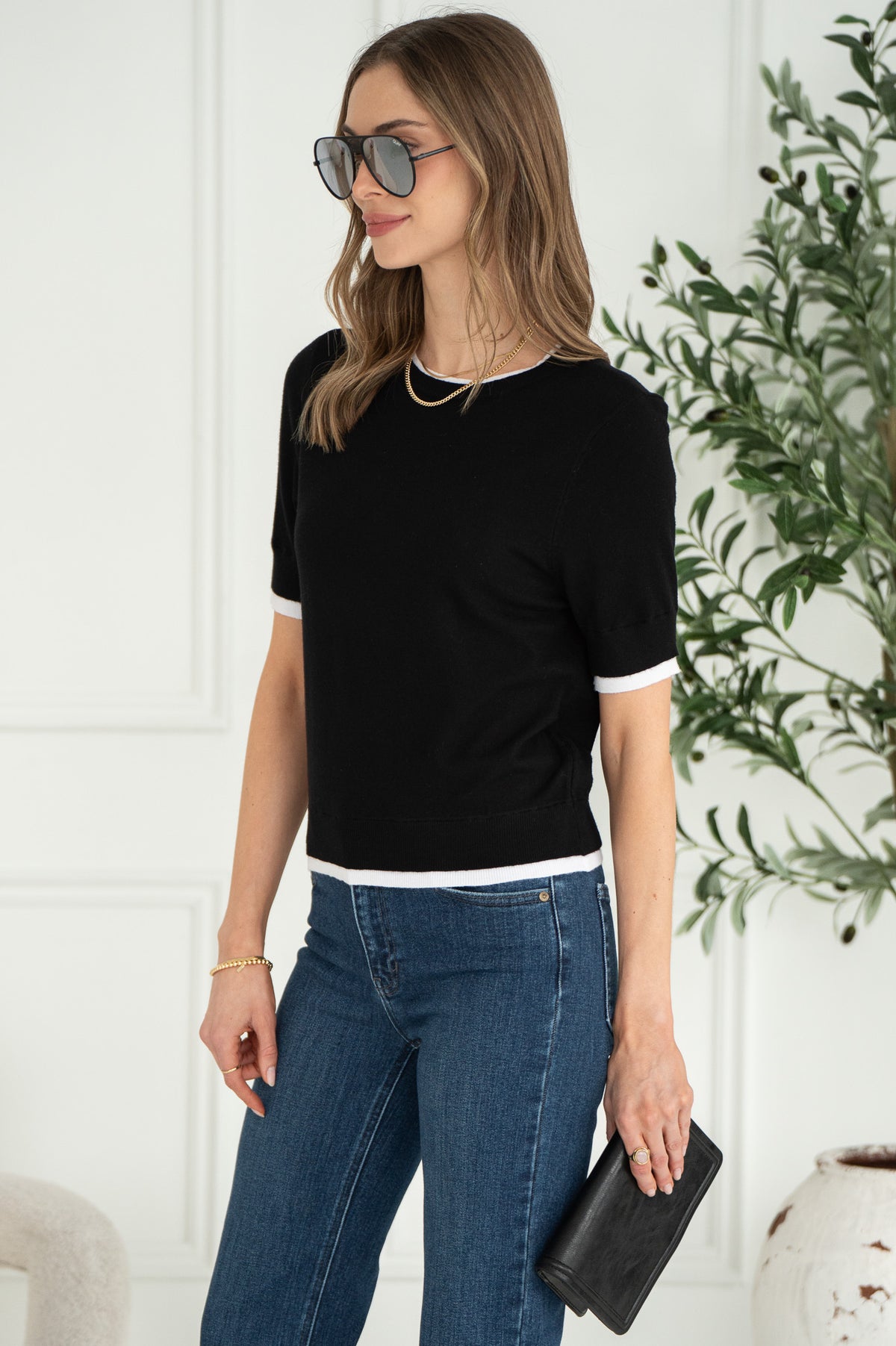 ASTRID LAYERED KNIT TEE