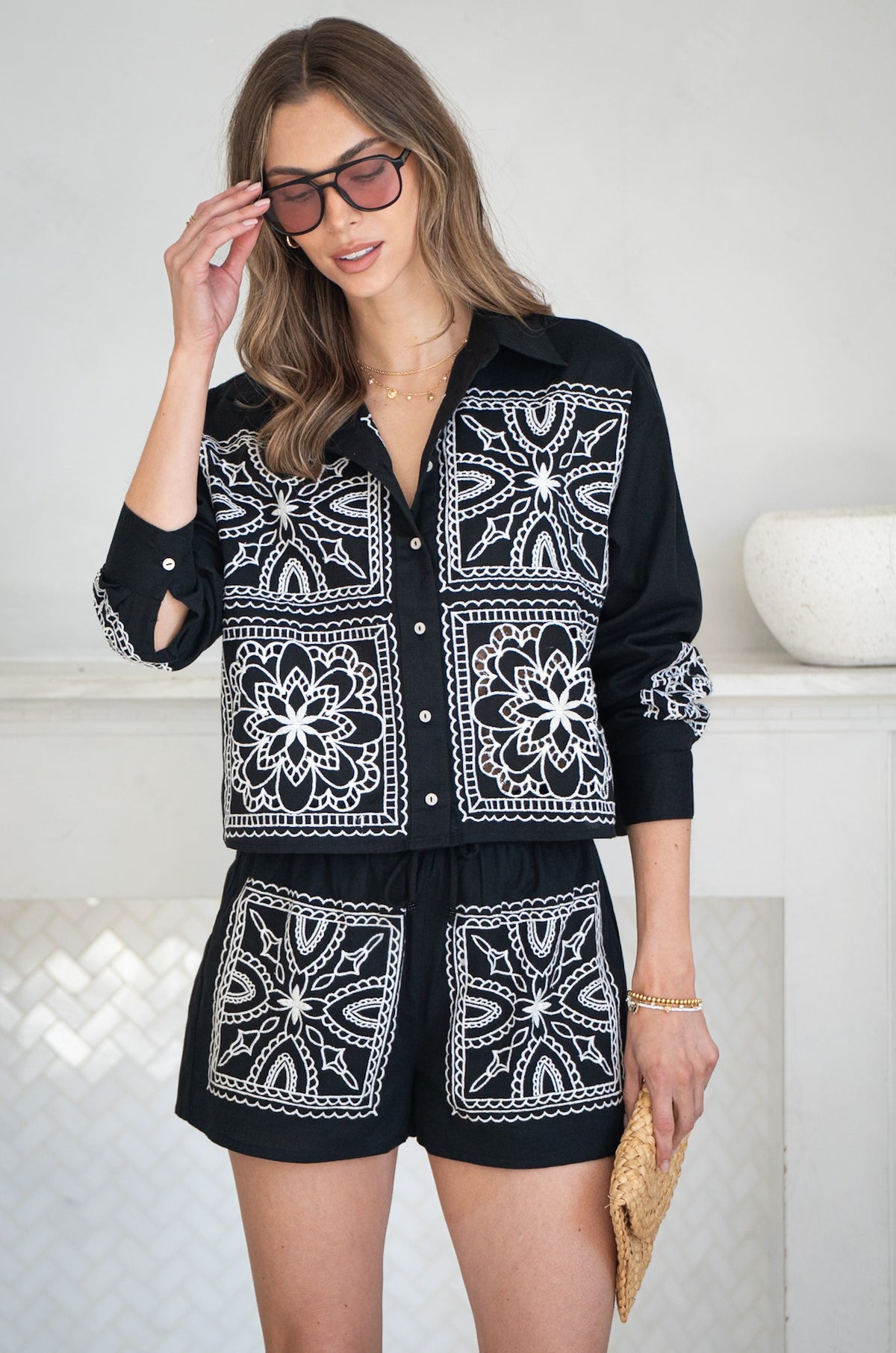 PAIGE COTTON LINEN L/S SHIRT