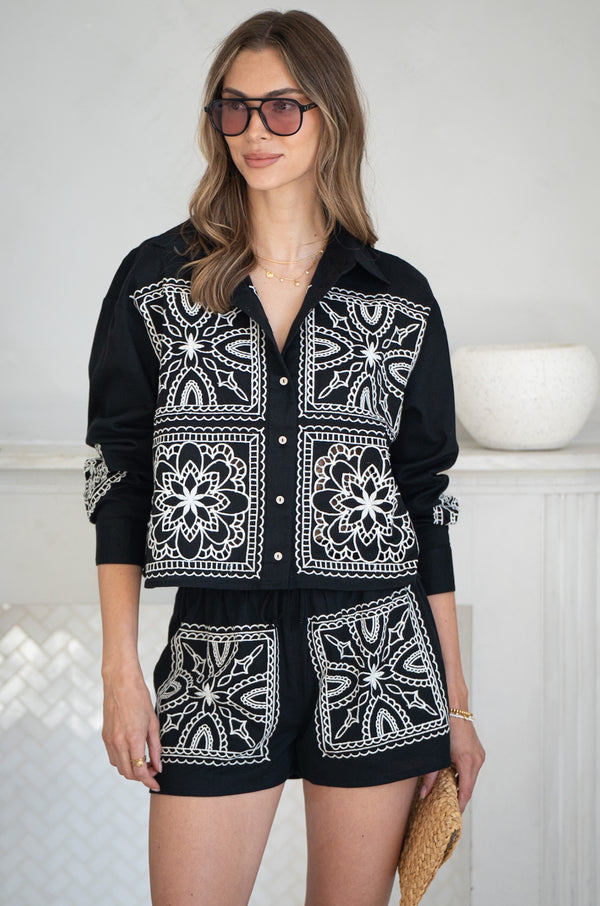 PAIGE COTTON LINEN L/S SHIRT