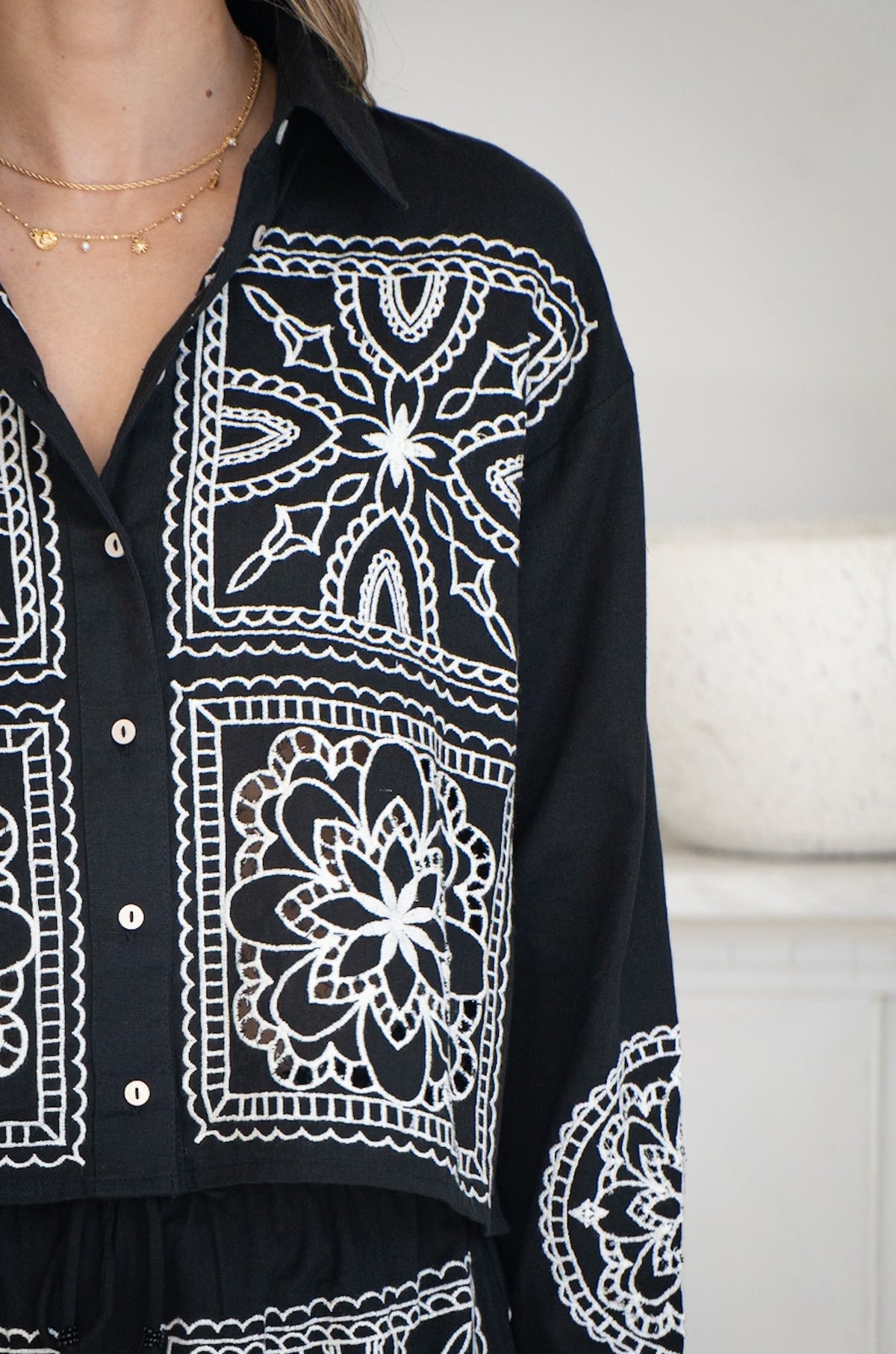 PAIGE COTTON LINEN L/S SHIRT