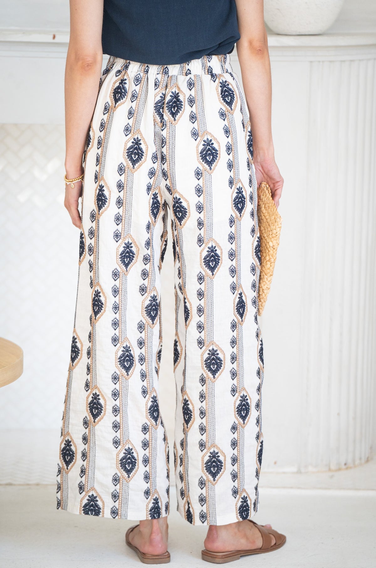 SANCOLA EMBROIDERED PANTS