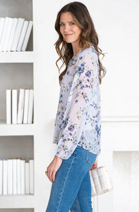LA PLAYA PRINTED L/S BLOUSE