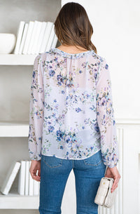 LA PLAYA PRINTED L/S BLOUSE