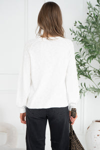 CAI SLUB KNIT SWEATER-OW