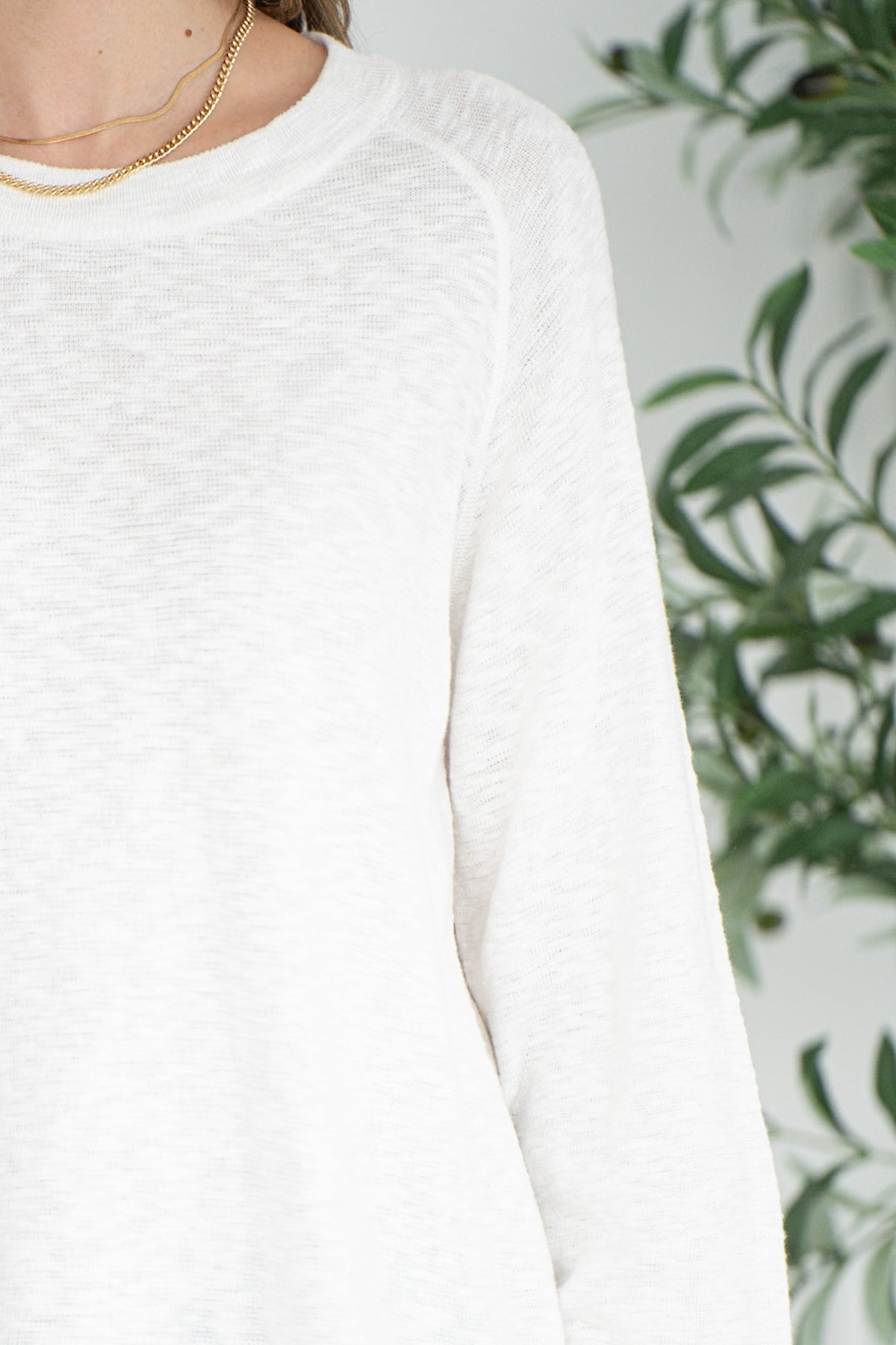 CAI SLUB KNIT SWEATER-OW