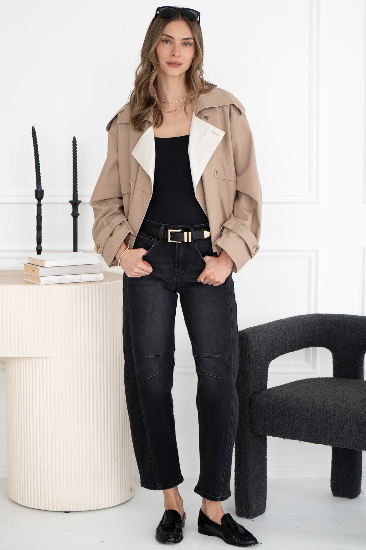 TWYLA SHORT TRENCH COAT