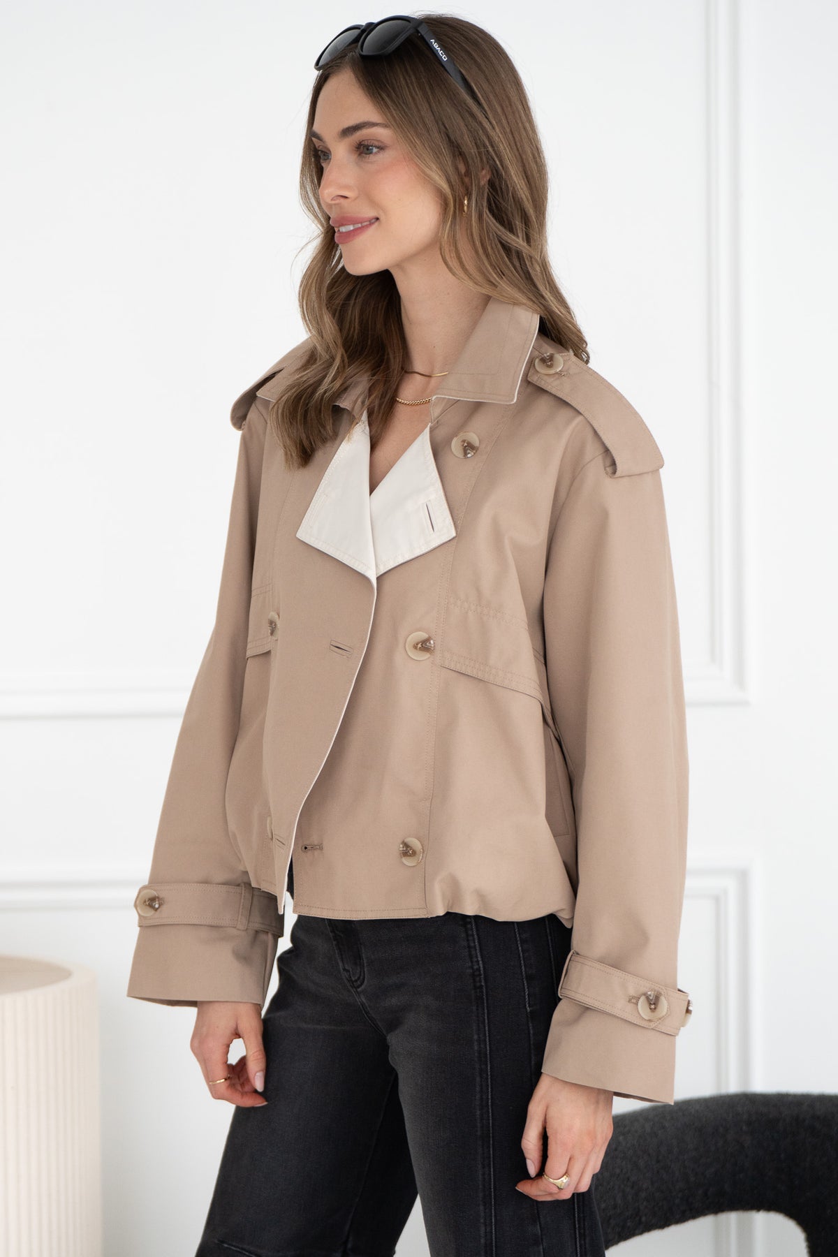 TWYLA SHORT TRENCH COAT