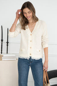ZAYD FRINGE CARDIGAN