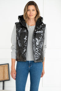 PUFFER VEST WITH HOOD