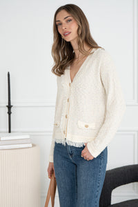 ZAYD FRINGE CARDIGAN