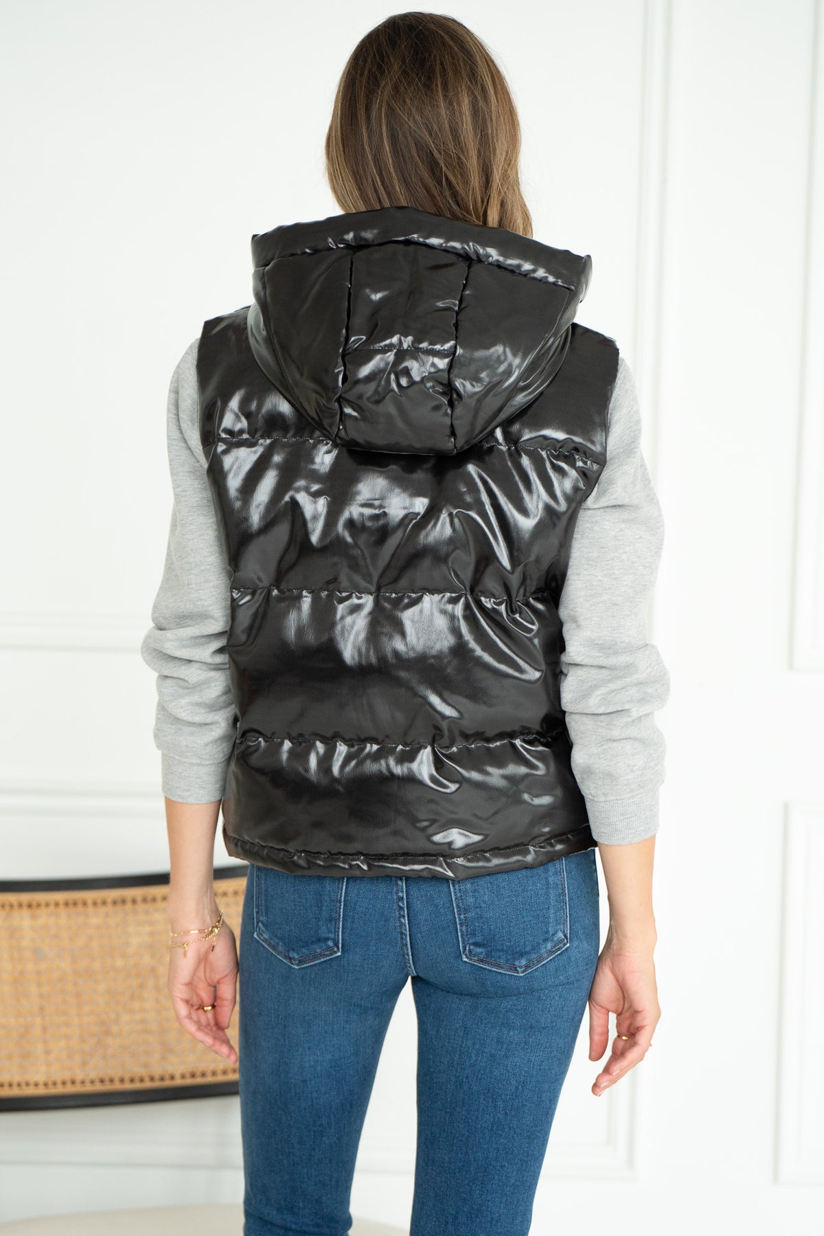 PUFFER VEST WITH HOOD