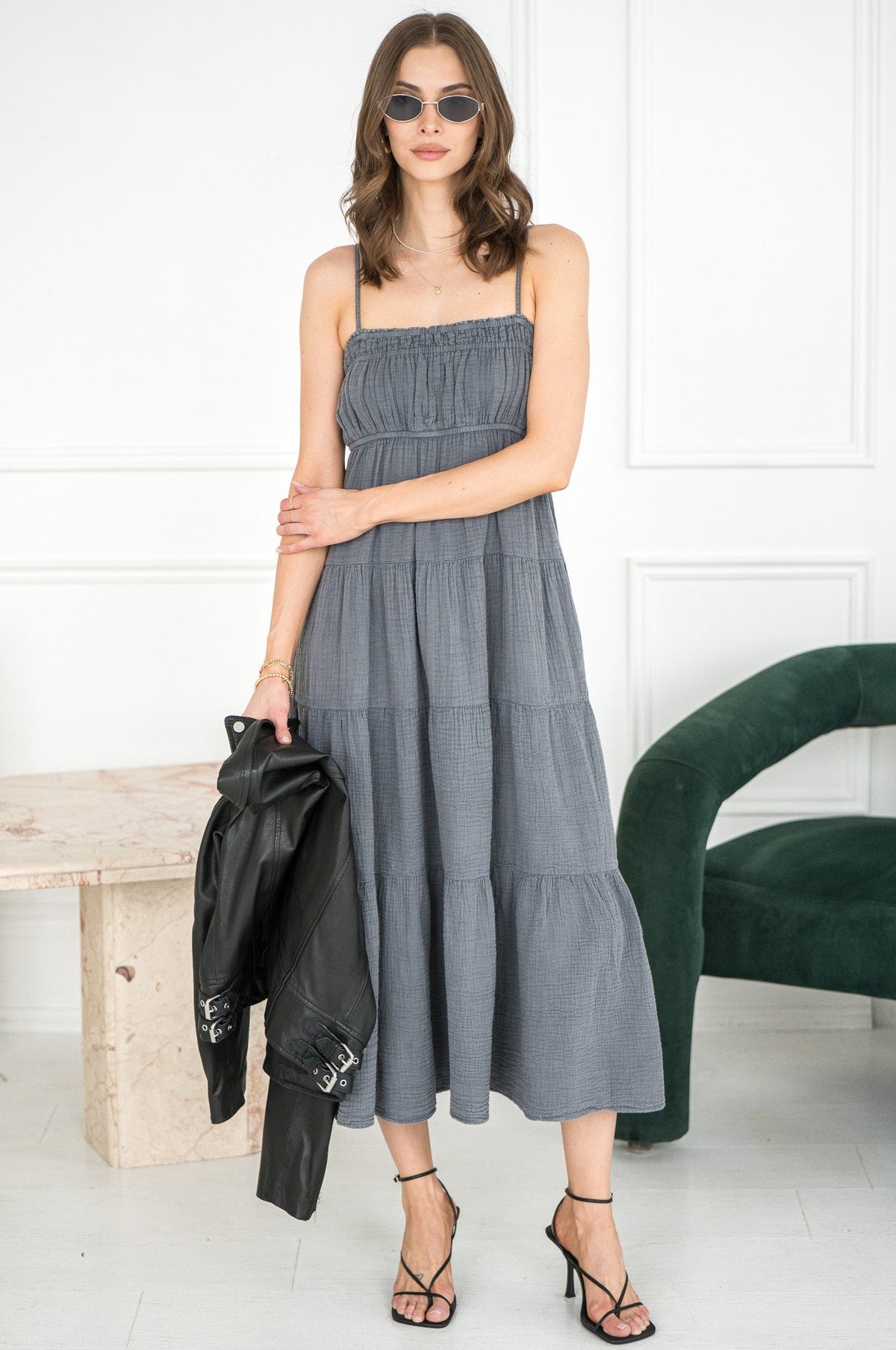 ROMANTIC GETAWAY COTTON GAUZE DRESS