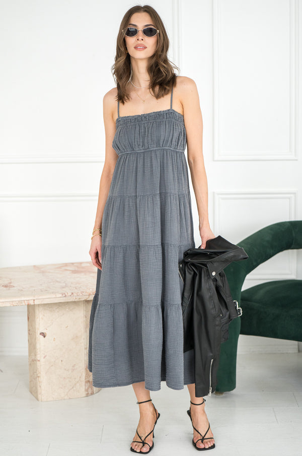 ROMANTIC GETAWAY COTTON GAUZE DRESS