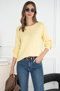 CAI SLUB KNIT SWEATER-YL