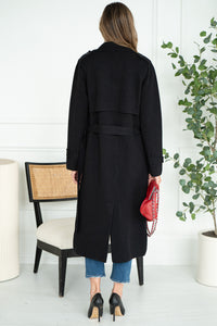 PRESTON KNIT TRENCH COAT