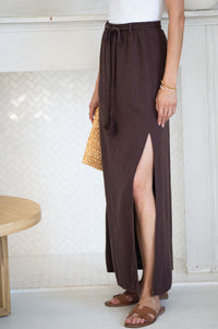 NIA COTTON GAUZE MAXI SKIRT