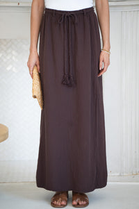 NIA COTTON GAUZE MAXI SKIRT