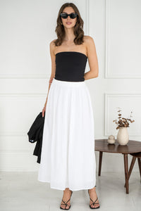 REINA SKIRT-WH
