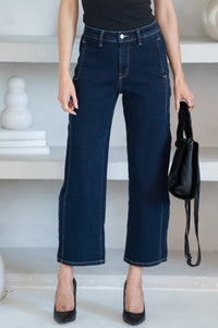 COLSEN BARREL JEANS IN DARK BLUE