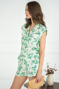 PORTO PRINTED COTTON GAUZE TOP