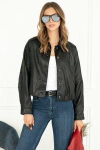 GIA FAUX LEATHER JACKET