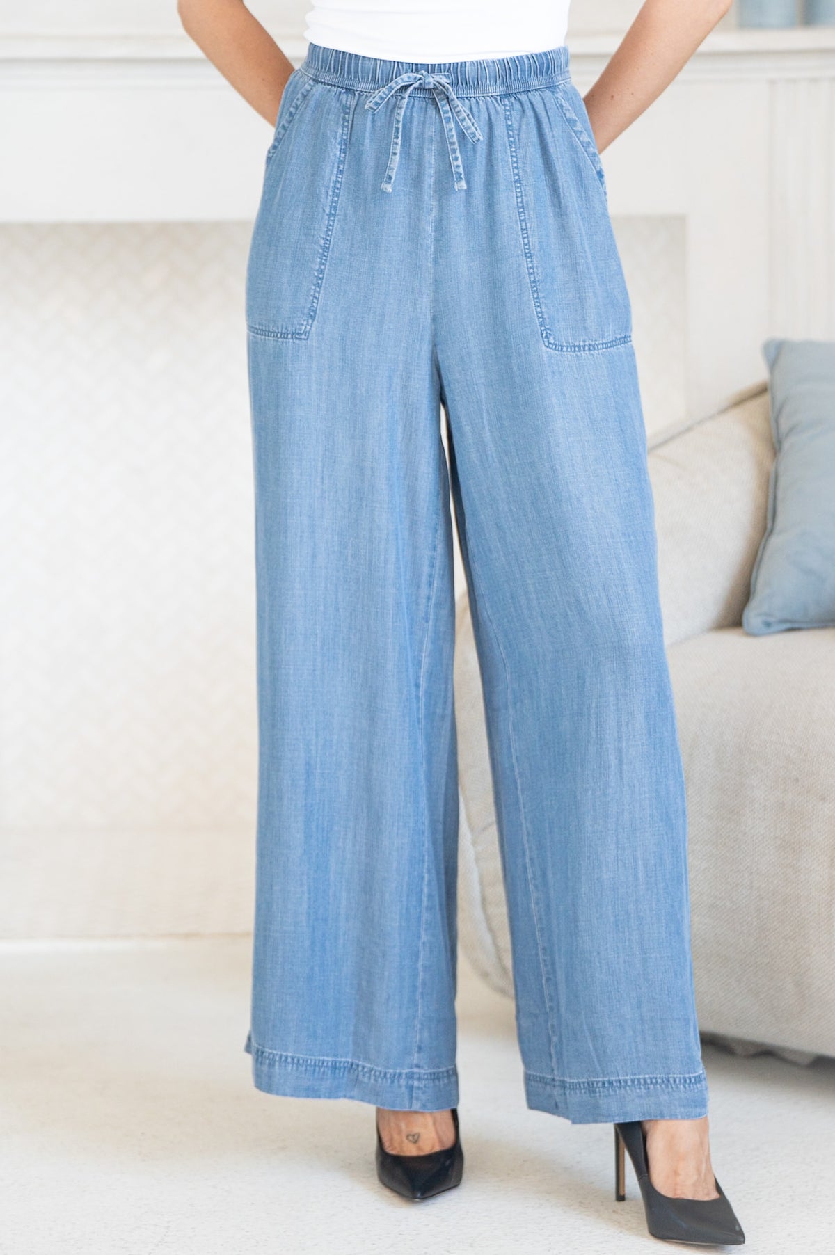 AVALON TENCEL WIDE LEG PANTS