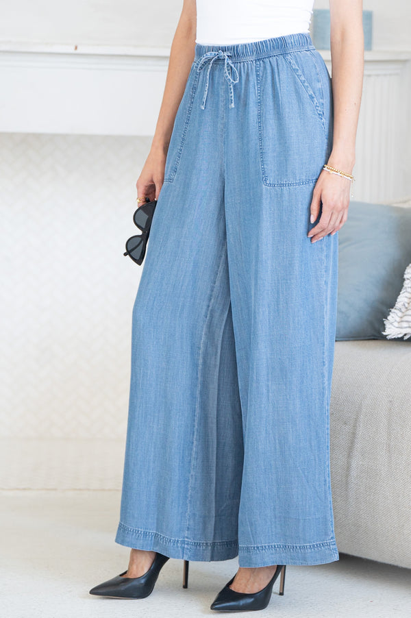 AVALON TENCEL WIDE LEG PANTS