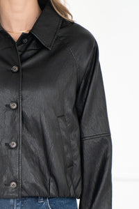 GIA FAUX LEATHER JACKET