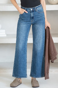 LANGON STRAIGHT LEG JEANS IN DARK BLUE