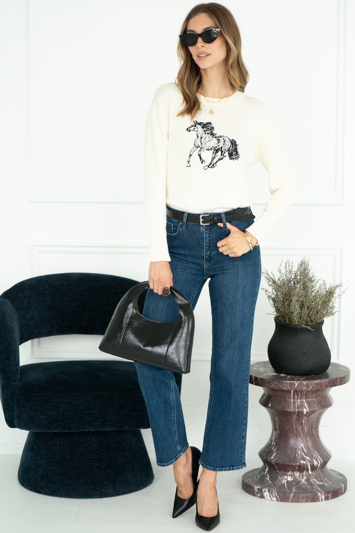 NATE EQUESTRIAN SWEATER