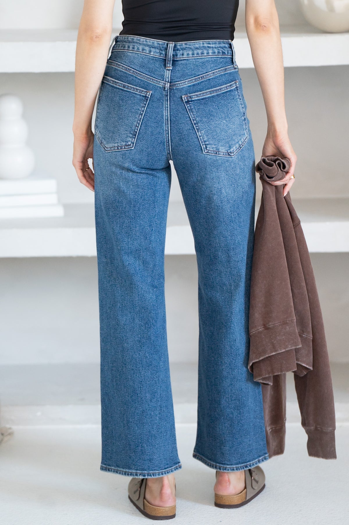 LANGON STRAIGHT LEG JEANS IN DARK BLUE
