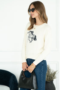 NATE EQUESTRIAN SWEATER