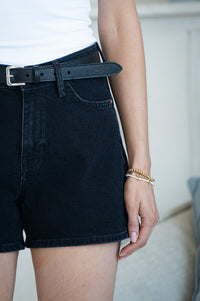 HEIDI DENIM SHORTS-BK