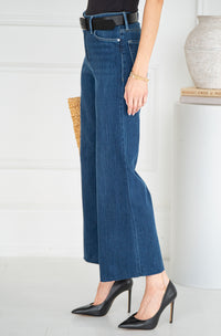 PALOMA SUPERSOFT WIDE LEG JEANS-DB