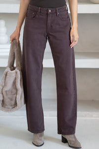 WALLACE BARREL JEANS IN BROWN