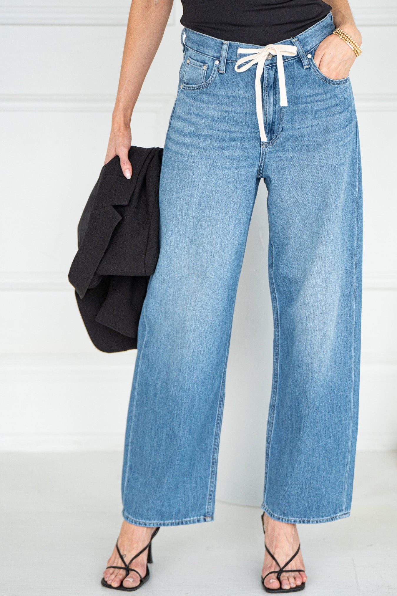 【SATIIIZ】Toko Wave Pigment Denim Pants SATIIIZ】Toko Wave Pigment Denim Pants ボトムス（レディース）