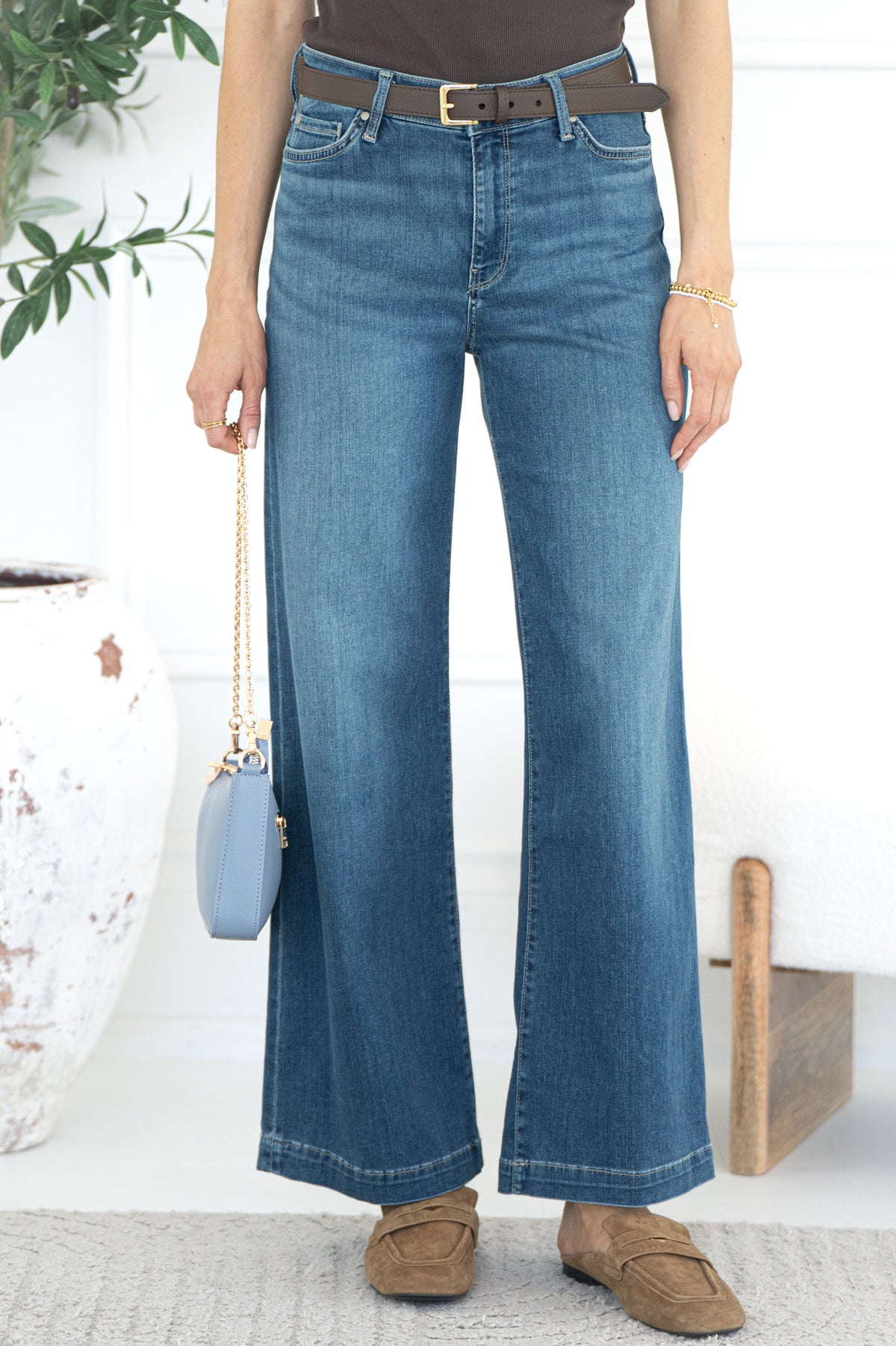 PALOMA WIDE LEG JEANS-DB
