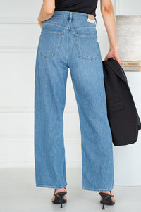 NELLA WAIST TIE WIDE LEG JEANS