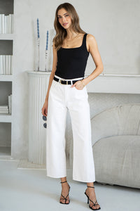 ANYA TWIST BARREL JEANS-WH