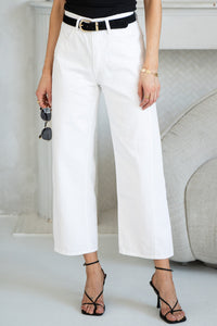 ANYA TWIST BARREL JEANS-WH