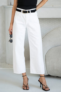 ANYA TWIST BARREL JEANS-WH