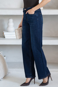 JED LOOSE STRAIGHT LEG JEANS IN DARK DENIM