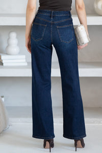JED LOOSE STRAIGHT LEG JEANS IN DARK DENIM