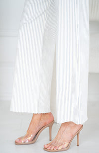 PALOMA PINSTRIPE WIDE LEG JEANS